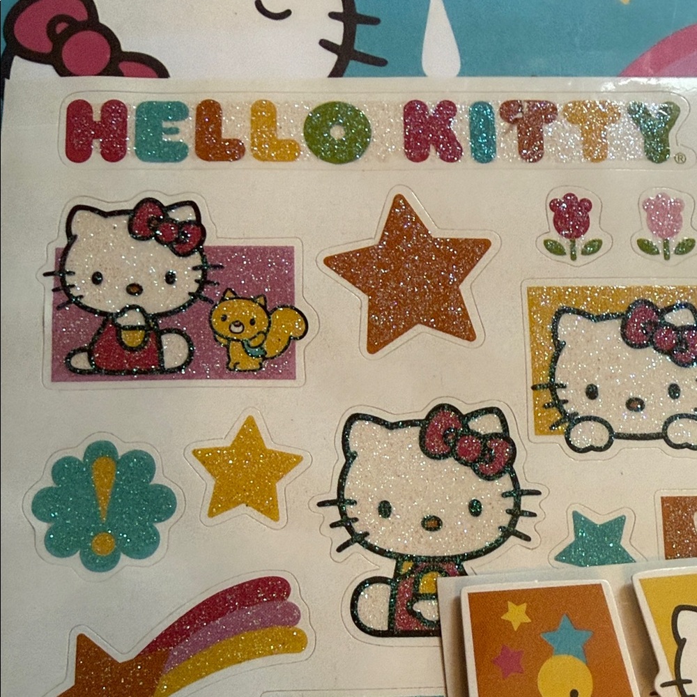 12 by 12 Hello Kitty scrapbook Set - Pink and Blue - Picture 5 of 9